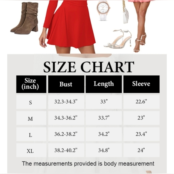 Kaximil Women's Square Neck Long Sleeve Mini Dress #670 - Picture 5 of 11